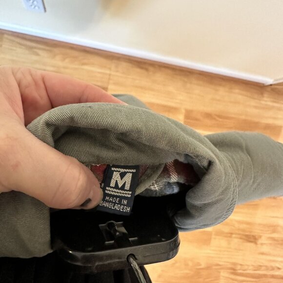 North Bay Rugged Essentials Mens Utility Vest Pockets Plaid Lining Medium Cotton - Picture 11 of 12